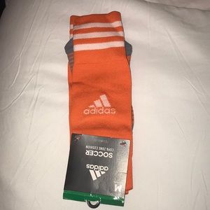ADIDAS ADULT CLIMATE COPA ZONE SOCCER SOCKS ORANGE